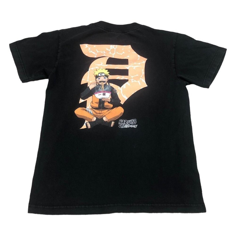 Primitive Skateboarding Naruto Shippuden Black Shirt Adult Size Small